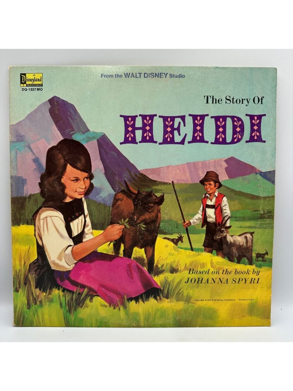 The Story Of Heidi LP Vinyl Record Walt Disney 1968 Disneyland Records 33 RPM
